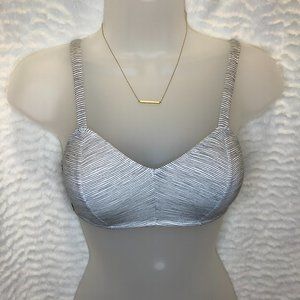 Jasmine & Ginger Bralette, Black & White Stripe Sm